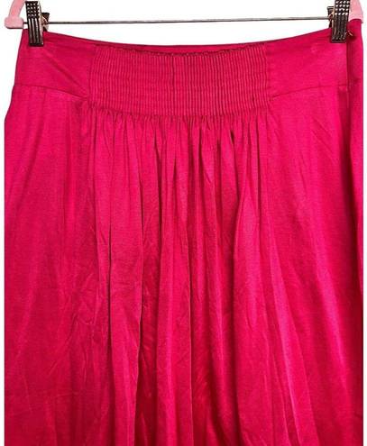 Prada  Pleated Front Panel A-Line Skirt Pink Women’s Size 44IT/US8