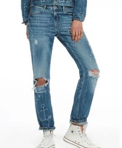 Scotch & Soda Maison Scotch Bandit Boyfriend Jeans In Blue size 24