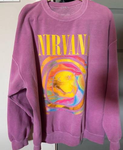 Urban Outfitters Nirvana Oversized Sweatshirt-UO