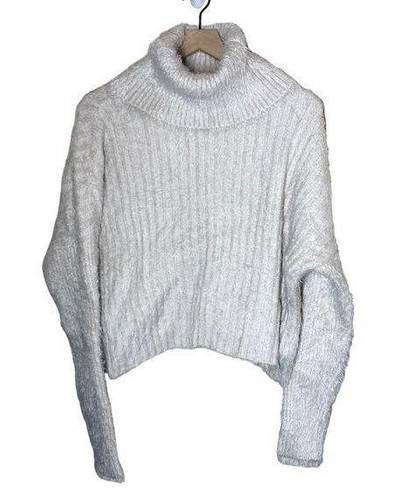 FATE. Cream Eyelash Cowl Neck Sweater NWT Size Small