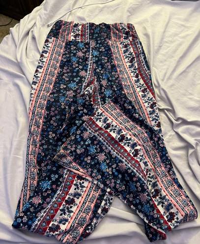 No Bo floral flare yoga pants