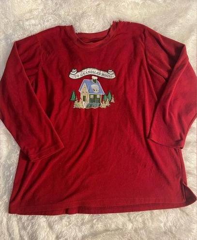 Only  necessities embroided holiday sweater