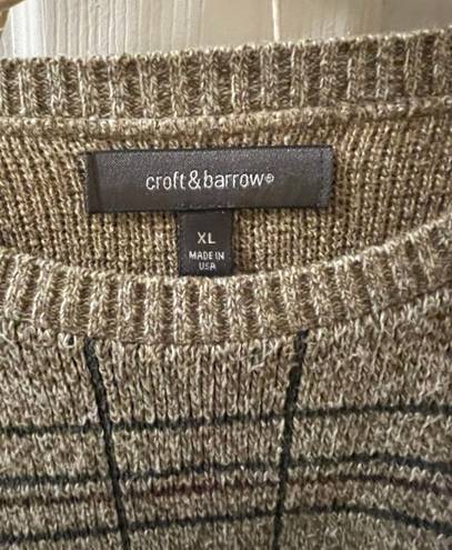 Croft & Barrow Brown Vintage Sweater