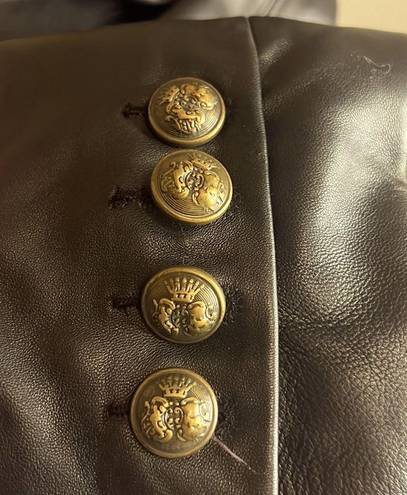 London Fog  100% leather jackets with beautiful look alike, coin designed buttons