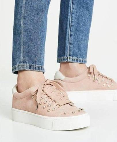 Joie  Pink Handan Pearl Embellished Sneakers