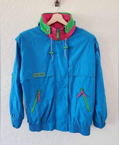 Edge Vintage River  Blue Ski Jacket Size Small