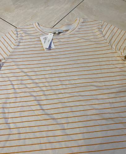 Vince New With Tags  T-shirt Size Large White Striped