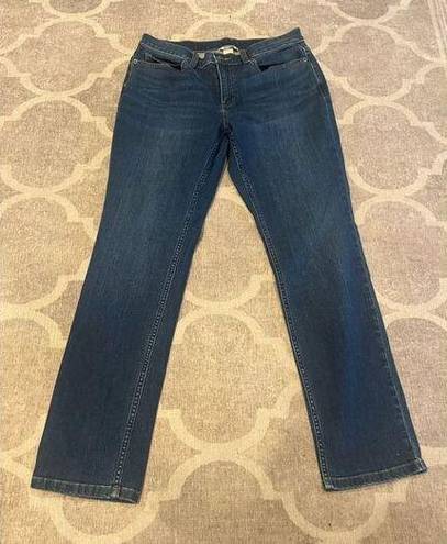 Duluth Trading  co straight leg dark wash denim jeans size 10 x 31