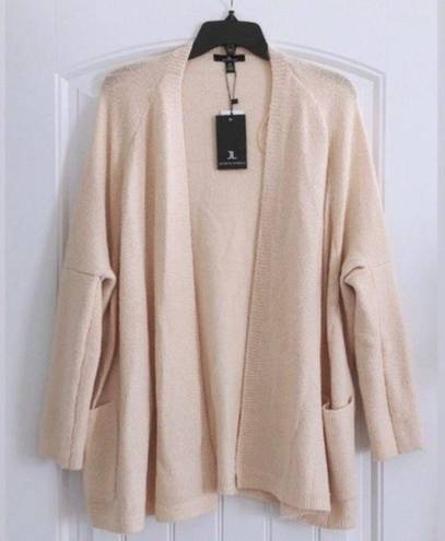 Jules & Leopold JL Knit Cardigan Open Front Sweater with Pockets Size L New with Tag