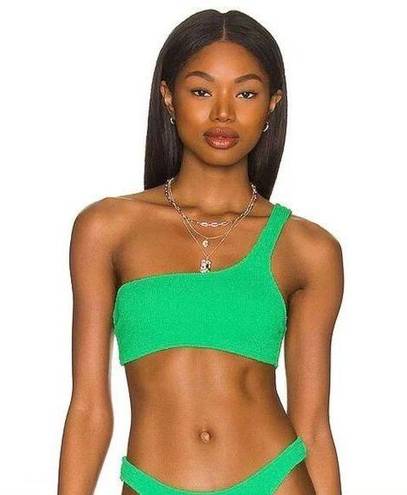 Good American  Always Fits One Shoulder Bikini Top in Summer Green size 3/4 - L/X