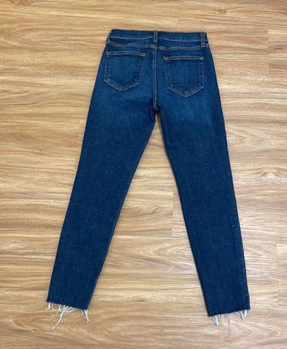 L'AGENCE El Matador Bruno Wash Slim High Rise Raw Hem Blue Jeans Size 25