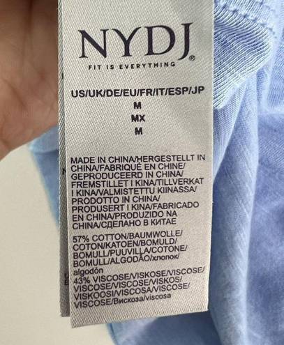 NYDJ  Comfort shirt Tank Top Size MEDIUM Sleeveless blue Pocket