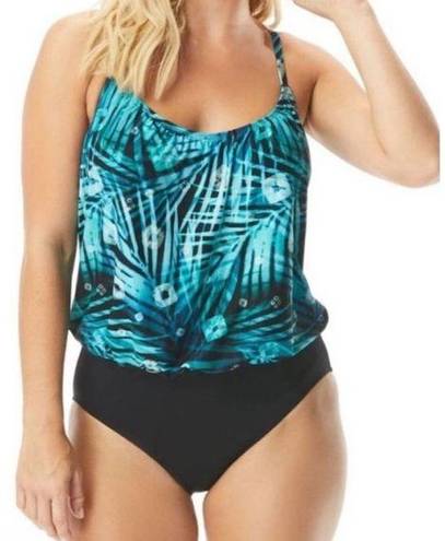 Coco reef  Amaris Blouson one piece swimsuit Sz 8