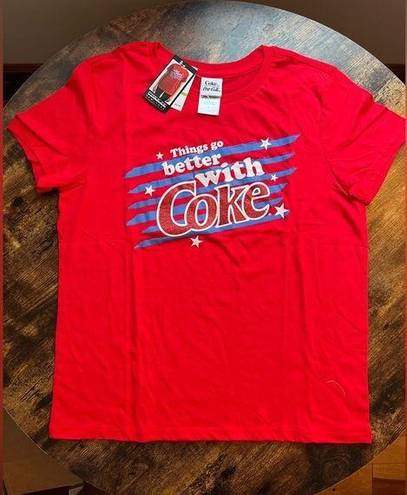 Coca-Cola  womens graphic tee. Coke brand by Freeze New York. Size: L