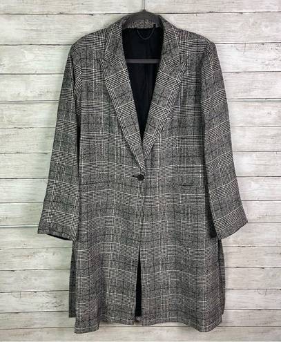 All Saints Dustie Check Duster Jacket Size 10