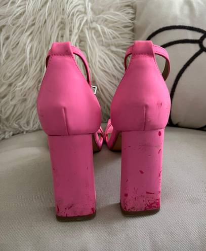 EGO Pink Square Toe Heels