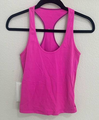 Lululemon  Cool Racerback Tank Pink Paradise Size 6 Hot Pink