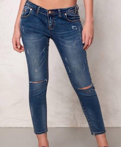 One Teaspoon One x  Freebird II Low Waist Crop Jeans | Distressed | 24