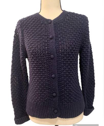 L.L.Bean  | crochet wool blend cardigan