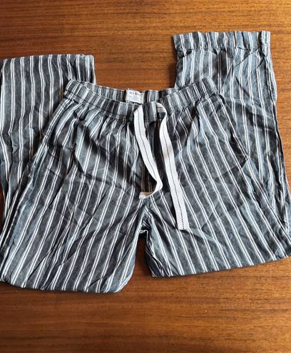 Old Navy Pin Stipe Wide Leg Linen Pants
