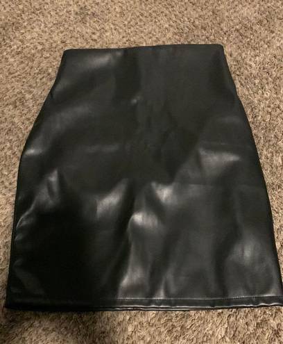 SheIn Leather Skirt