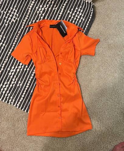 Pretty Little Thing Orange Mini Dress