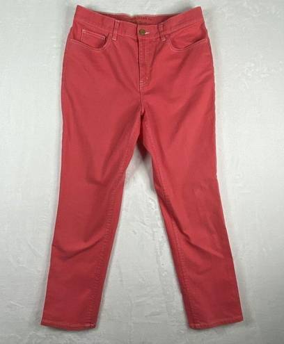 Krass&co Lauren Jeans  Ralph Lauren Coral Jeans white stitching Womens Size 8 - spot