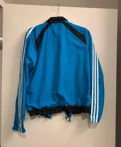 Adidas Windbreaker Vintage Blue Size L