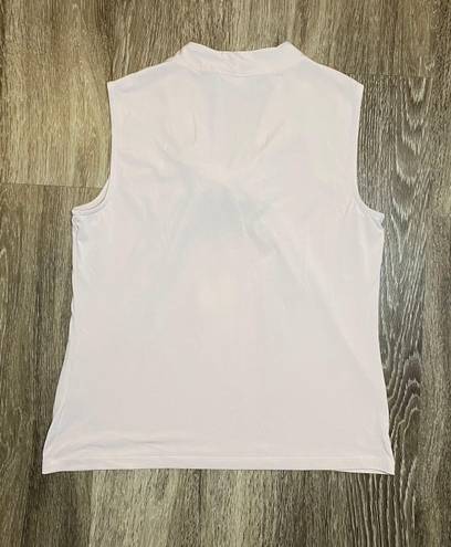 Calvin Klein Womens  Blush Sleeveless Blouse - M