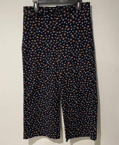 Madewell Emmett Wide Leg Crop Pants Floral