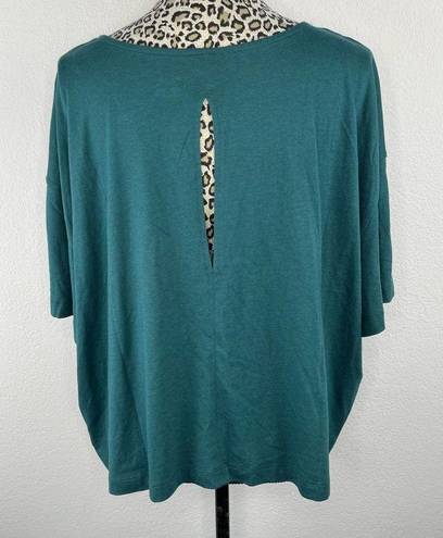 Zella  Emerald Green Open Back Short Sleeve T-Shirt Plus Size 3X NWOT