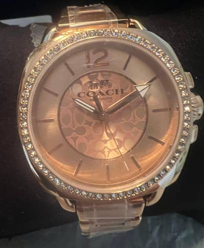 Coach watch rose gold