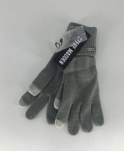 Steve Madden  Womens Gray EZ Tap Gloves One Size