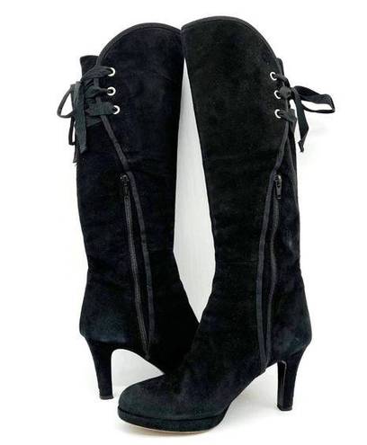 Barney’s New York Barneys New York Womens 39 Over The Knee Suede Heeled Boot Italy Mobwife Pirate