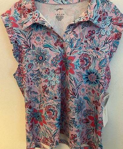 Gottex Floral Golf Tennis Top New Large