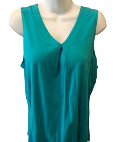 Carole Hochman  Heavenly Soft Sleepwear Cardigan & Tank Size M Teal Lounge Wear