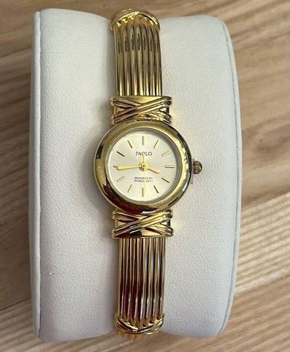 Gucci Paolo  Ladies Watch Yellow Gold Tone Bracelet and Dial Quartz NWOT