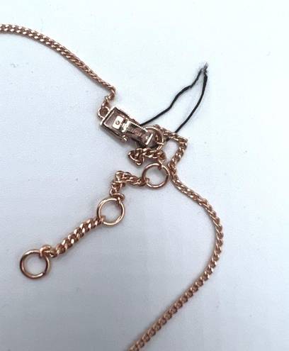 Givenchy  Rose Gold Tone 16" Pink Cushion Frontal Necklace