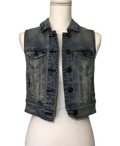 American Eagle NWOT  Sleeveless Denim Vest New XS