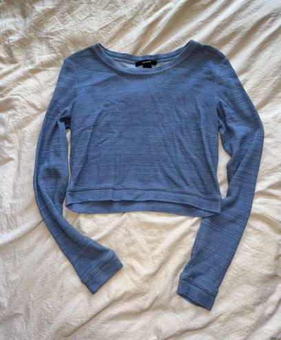 Forever 21 Cropped Blue Top