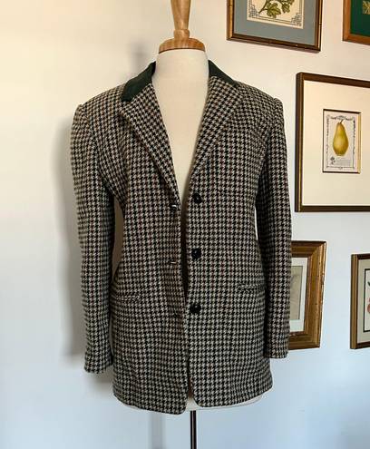 Houndstooth Vintage  Blazer Jacket