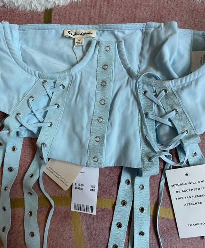 For Love & Lemons NWT  Bourbon Blue Waist Corset