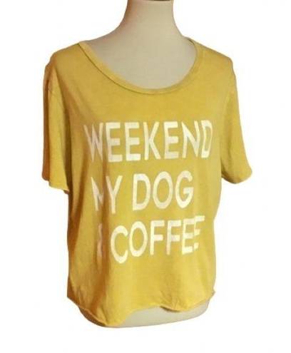 Grayson Threads 3 for 20 $ bundle Weekend, my dog, n coffee slouchy graphic t shirt