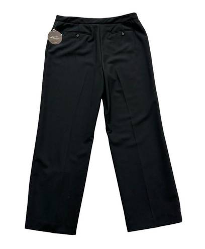 Valerie Stevens Valerie Separates Black Straight Leg Dress Office Trouser Pants Petite Size 14P