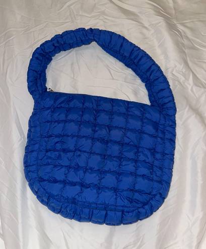 Quilted Crossbody Bag Blue