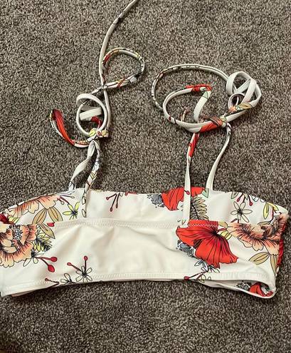 Zaful Flower Bikini Top