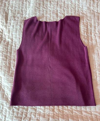 Coldwater Creek Plum Purple Sleeveless Tank Top Size Large