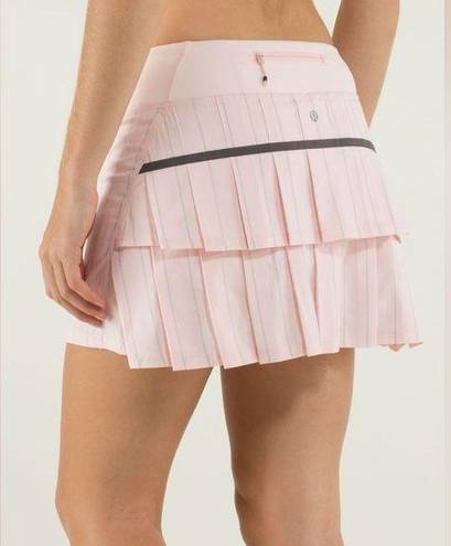 Lululemon  Run Pace Setter Skirt - Slalom Stripe in Pretty Pink