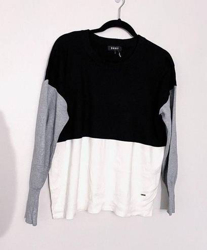 DKNY womens colorblock sweater  Size Large