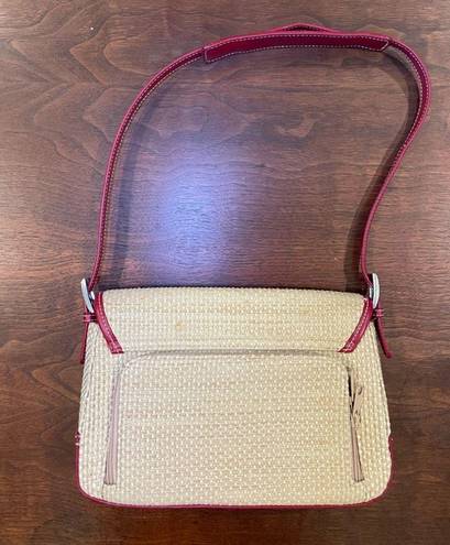 Ratan Vintage Red and Tan Purse